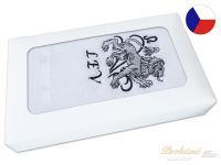 Luxusní dárkové balení osušky Znamení Lev bílá/šedá