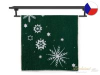 Vánoční ručník 55x100 ZARA 450g Kouzlo zimy zelenobílé