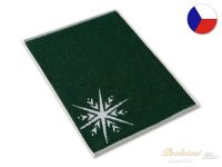 Malý vánoční ručník 35x50 Vánoční hvězda zelenobílá