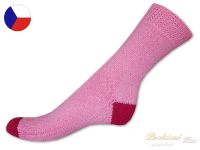 Rotex teplé ponožky TELEVIZORKY 37/38 růžové