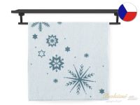 Vánoční ručník 55x100 ZARA 450g Kouzlo zimy bílomodré