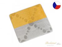 Předložka na WC 60x50 Paprsky žlutošedé - bez výkroje