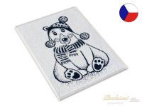 Malý vánoční ručník 35x50 ZARA 450g Lední medvěd modrý