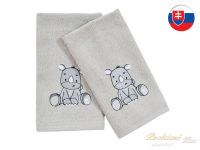 Dětský ručník LILI 30x50 Nosorožec šedý